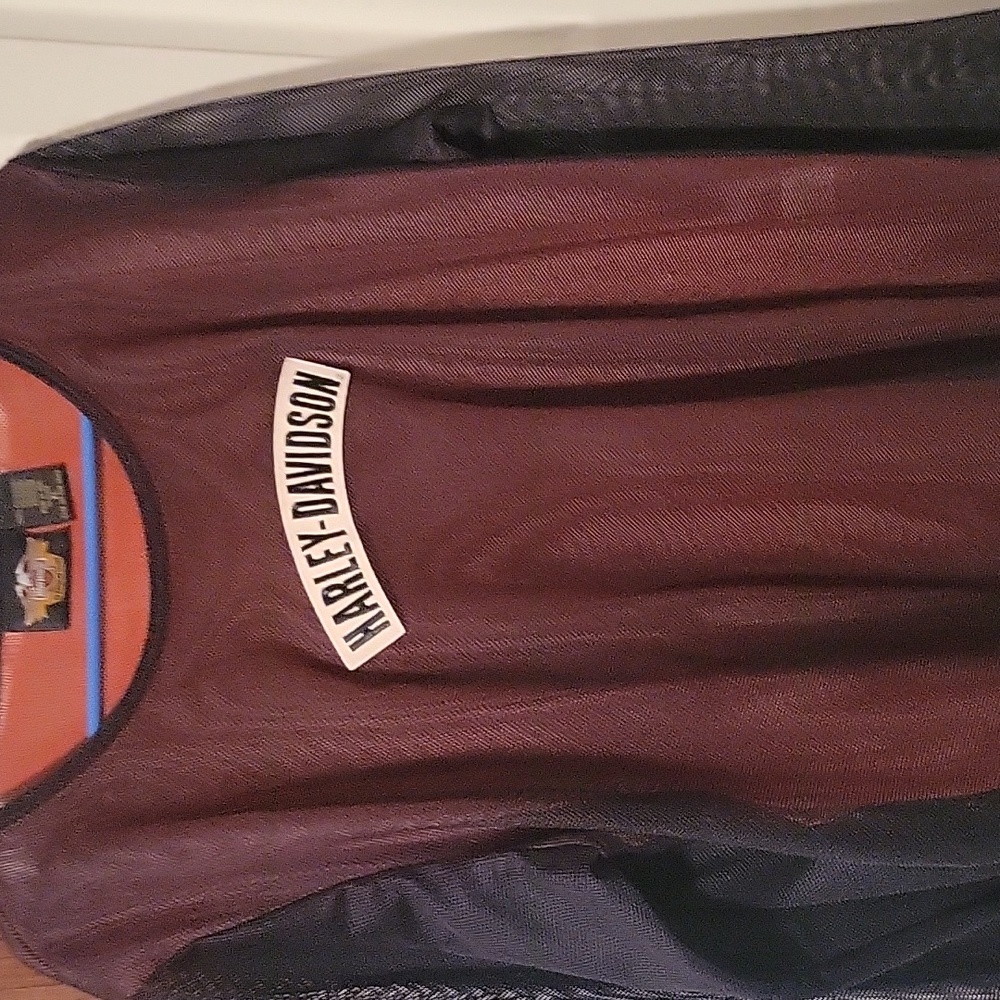 Xl harley davidson see thru with orange under shirt - Picture 7 of 7
